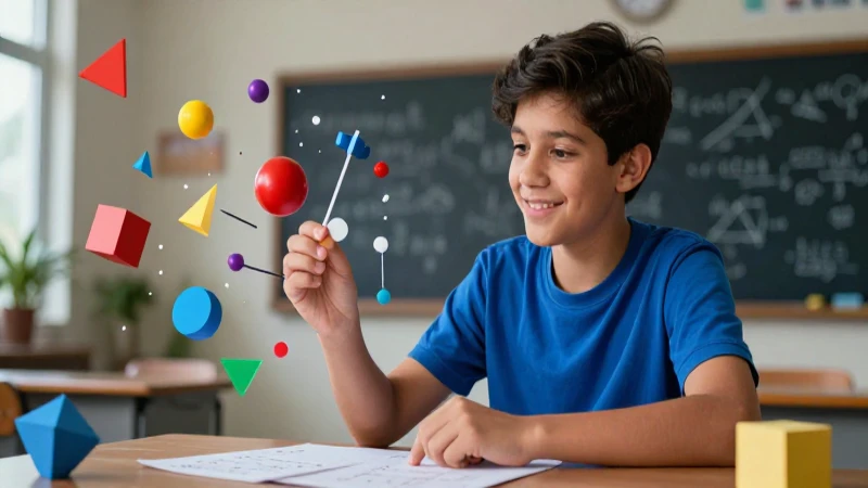 Ejercicios con expresiones algebraicas: 10 ejemplos útiles 7 Estudiante mexicano aprende álgebra con vibrantes gráficos