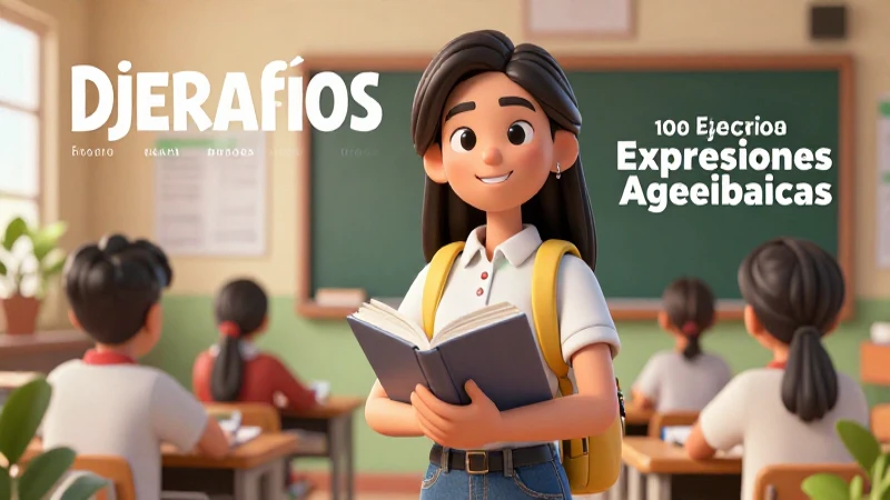 Ejercicios con expresiones algebraicas: 10 ejemplos útiles 9 Diseño educativo de álgebra avanzada vibrante