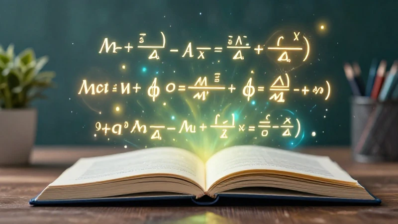Ejercicios con expresiones algebraicas: 10 ejemplos útiles 3 Ilustración vibrante de fórmula sobre cuaderno