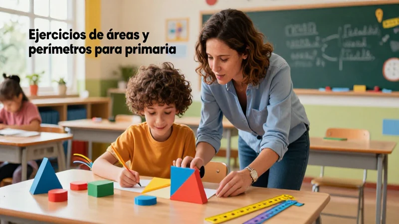 Ejercicios de áreas y perímetros para primaria: PDF útil 7 Recursos educativos de geometría para niños