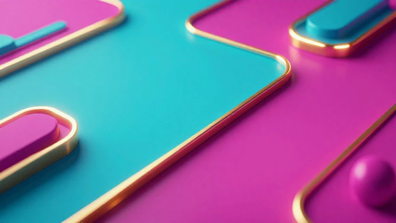 Ejercicios de áreas y perímetros para secundaria PDF 6 Geometría 3D vibrante con líneas doradas y luz dramática