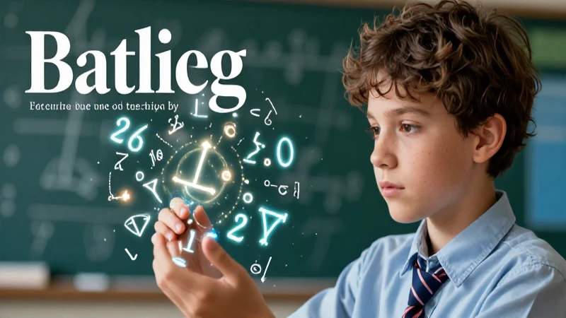 Ejercicios de cálculo mental: Mejora tu agilidad numérica 7 Estudiante concentrado con fórmulas brillantes