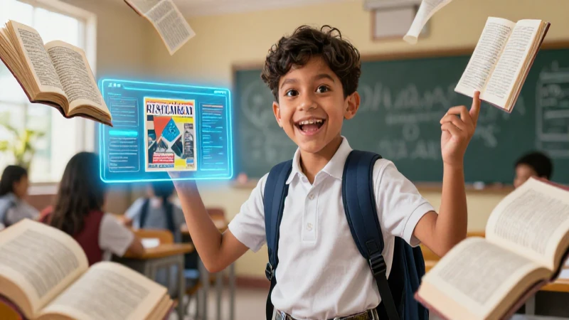 Estudiante entusiasta aprende en México moderno