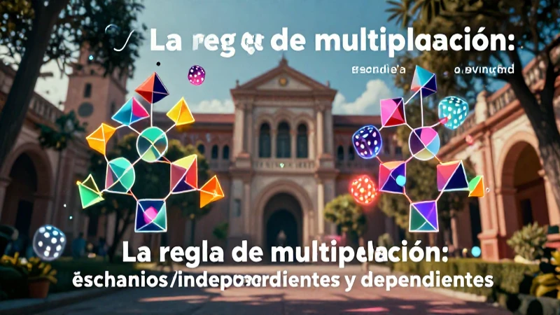 Ejercicios de probabilidad para secundaria: eventos y más 6 Visualización vibrante y abstracta de la probabilidad