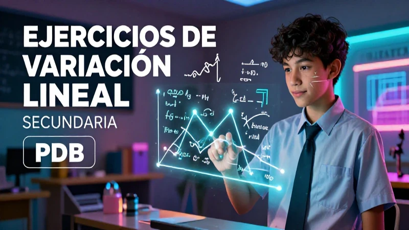 Recursos educativos vibrantes sobre variación lineal