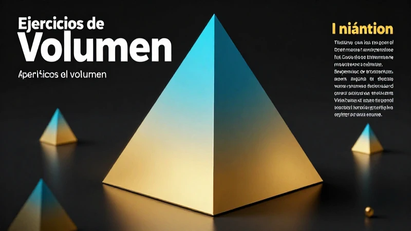 Ejercicios de volumen: Aprende el volumen de pirámides 6 Aprende el volumen de pirámides con este diseño profesional