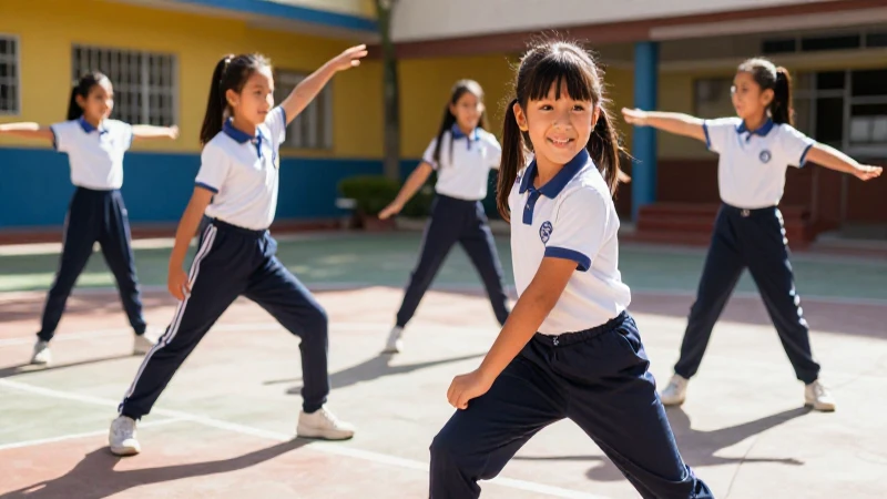 Calentamiento divertido para niños de primaria