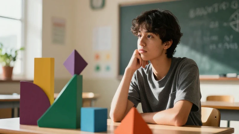 Joven brillante en México, pensamiento creativo y luz