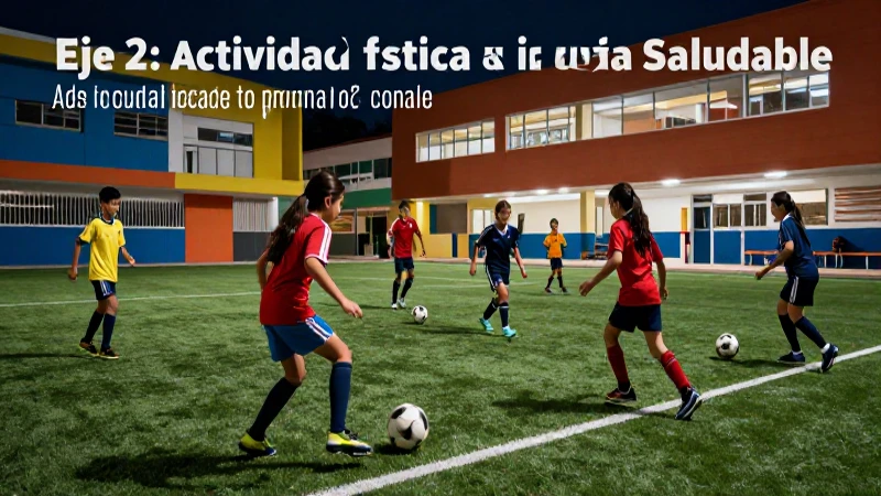 Niños juegan fútbol en campo escolar dinámico