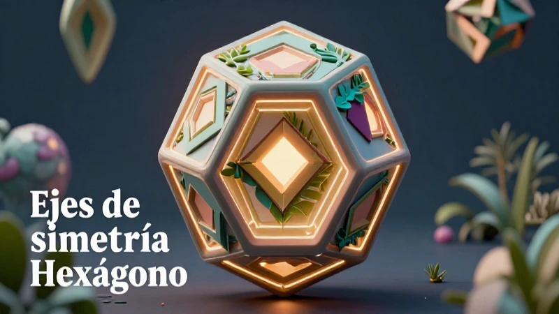Hexágono: simetría geométrica con toque educativo mexicano