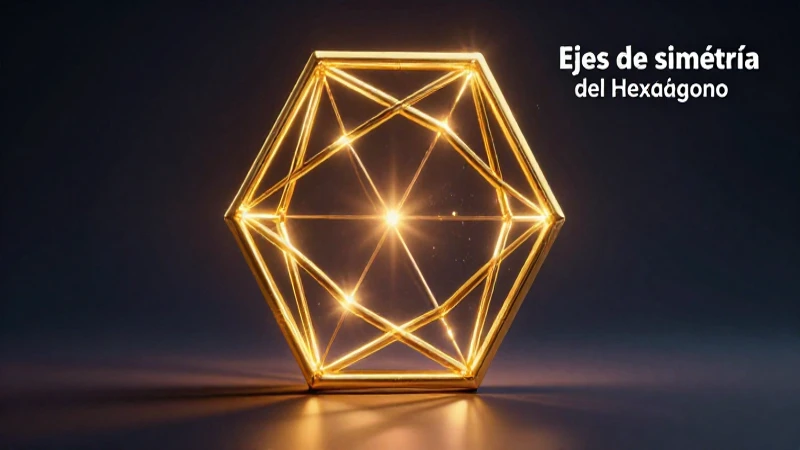 Explora los ejes de simetría del hexágono