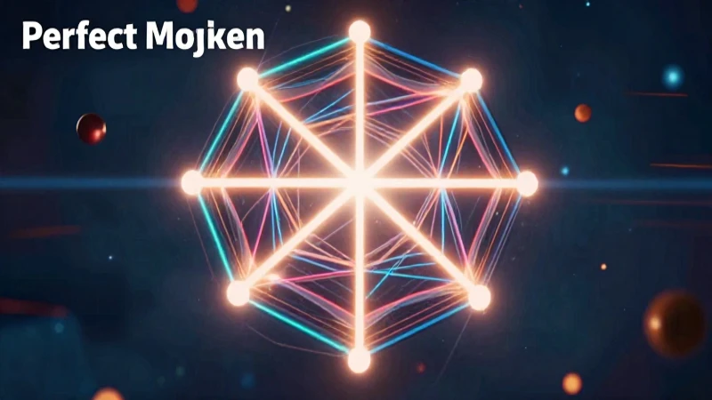 Hexágono geométrico moderno con iluminación cinematográfica
