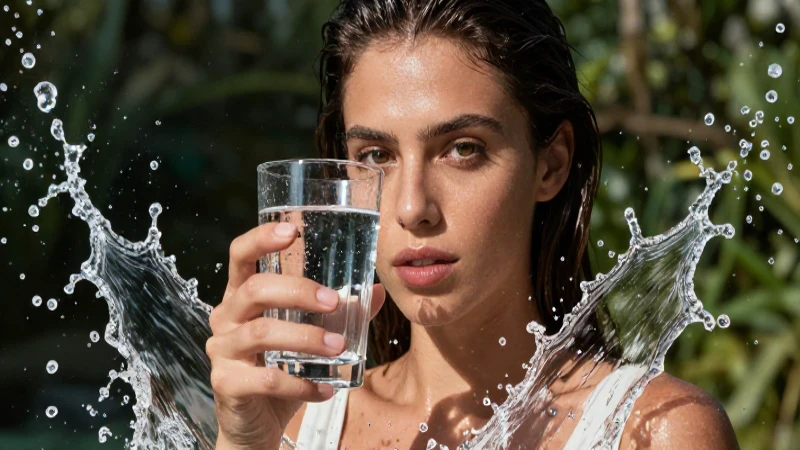 Retrato dinámico: Agua vital para tu salud