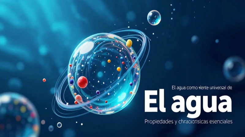 Agua: solvente universal, propiedades y concepto