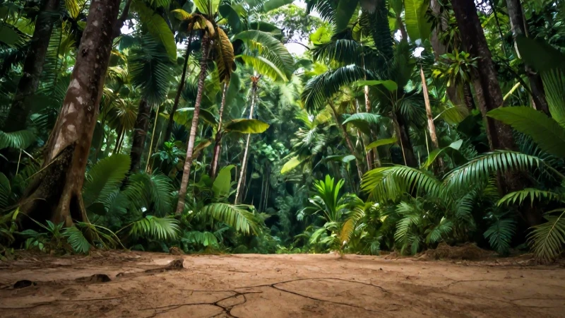 Bosques: qué son, tipos y su vital importancia ecosistémica 6 Bosque tropical vibrante con contraste terrestre