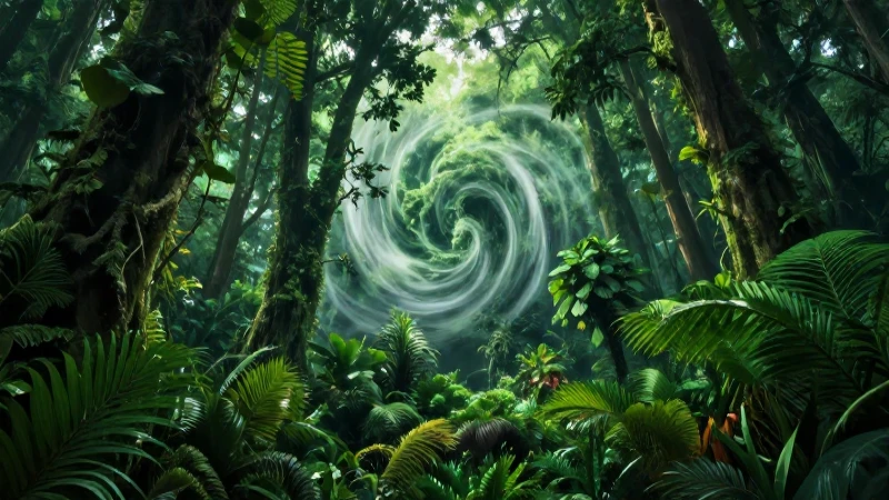 Bosques: qué son, tipos y su vital importancia ecosistémica 5 Bosque tropical majestuoso, vibrante y detallado
