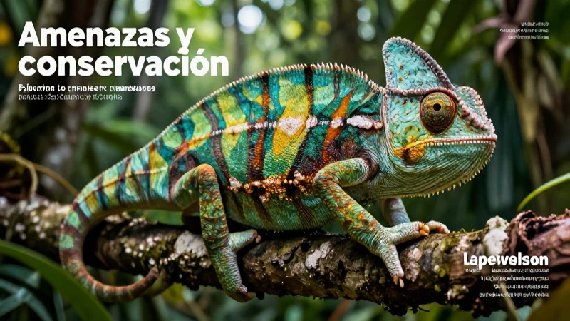 Camaleones: amenazas y conservación urgente para su futuro