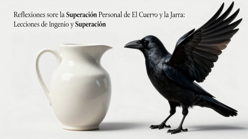 Ingenio y superación: la lección del cuervo y la jarra