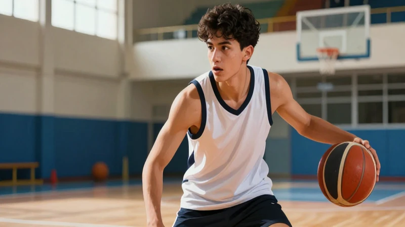 Deportista joven mexicano dinámico, realista y vibrante