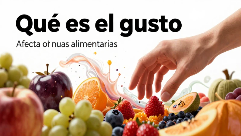 Qué es el gusto y cómo se define este sentido humano 7 El gusto define nuestras elecciones alimentarias