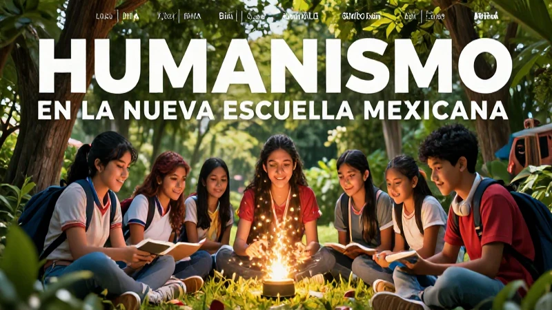 Descarga gratis el PDF del Humanismo en la Nueva Escuela Mexicana 4 Ilustración vibrante promueve el humanismo escolar