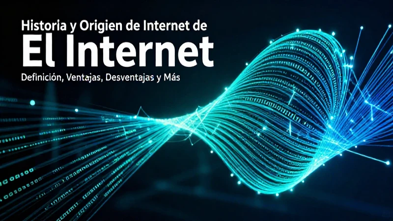 Red de datos futurista y vibrante