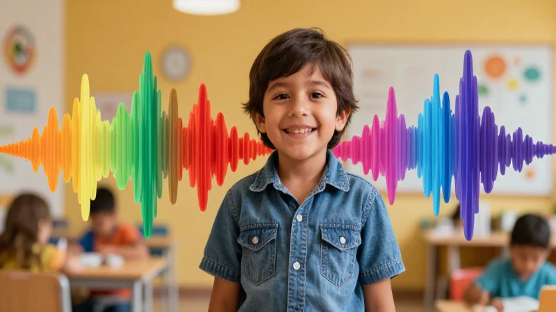 El lenguaje: definición y conceptos sobre su significado 6 Niño mexicano alegre en entorno didáctico vibrante