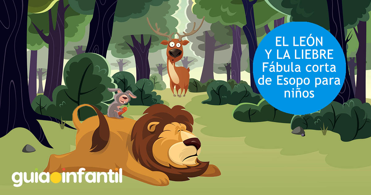 el leon significado fabulas y su relacion con la liebre