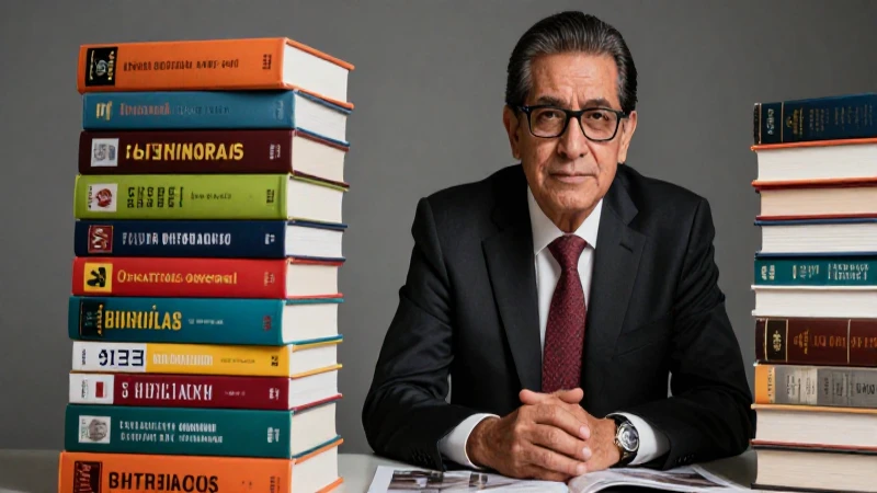 Educador mexicano profesional con libros y estética premium