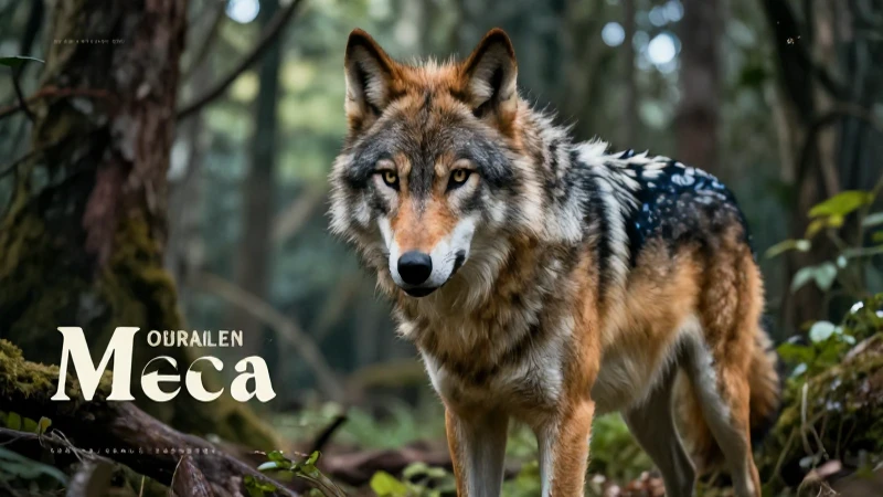 El lobo mexicano resplandece en la sierra mítica