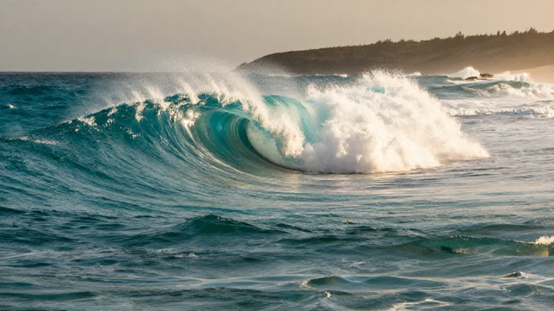 El mar: importancia, tipos y ejemplos de mares del mundo 8 Costa turquesa hiperrealista con dramática luz dorada