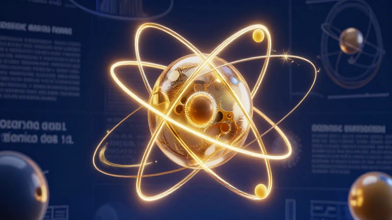 El modelo atómico de Bohr: La revolucionaria teoría que cambió todo 3 Ilustración vibrante del modelo atómico de Bohr