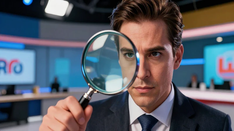 Periodista mexicano en estudio, buscando la verdad