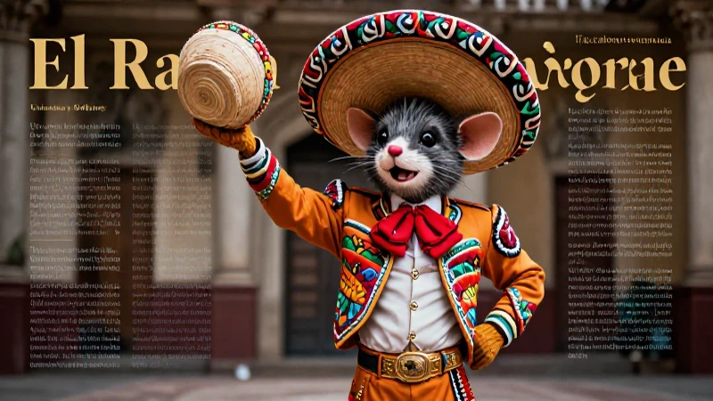 Ratón Jarocho: icono cultural veracruzano vibrante y realista