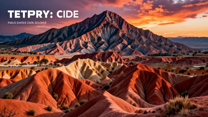 Montañas majestuosas al atardecer en estilo mexicano