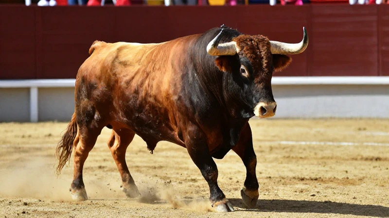 Toro potente, símbolo de fuerza y poder