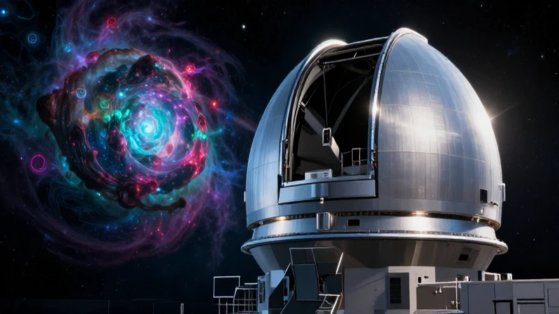 El universo: qué es, características y misterios Impresionantes 7 Observatorio espacial futurista en cosmos vibrante