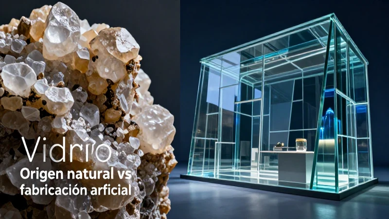 Vidrio natural versus vidrio artificial