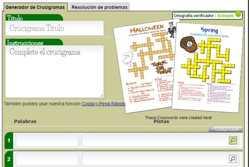 elabora crucigramas educativos con educaplay para maestros