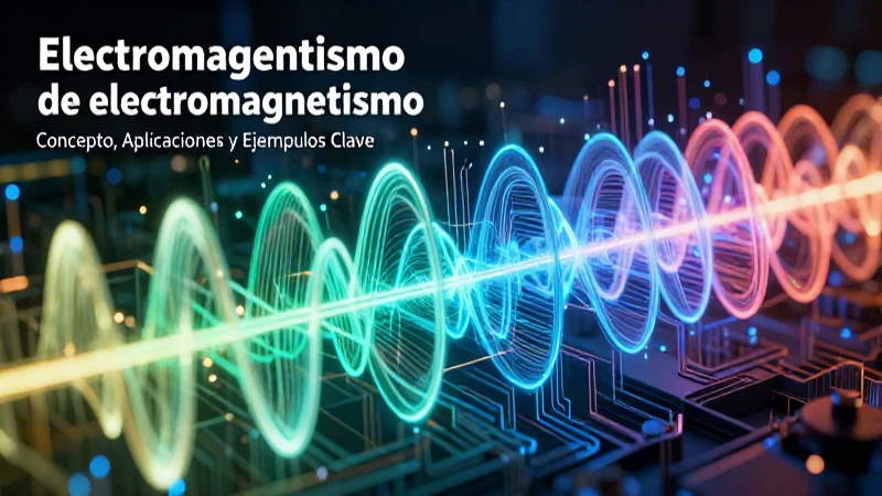 El electromagnetismo ilustra ondas dinámicas futuristas