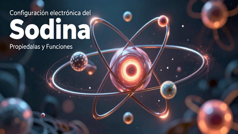 Ilustración vibrante del átomo de sodio