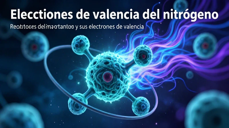Molécula de nitrógeno con electrones brillantes