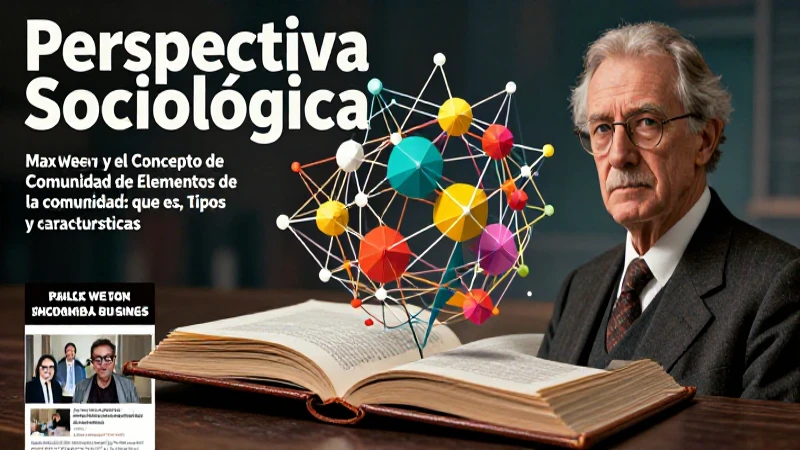 Weber analiza comunidades mediante sus elementos
