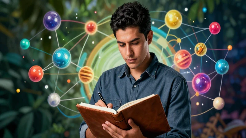 Estudiante hispano concentra conocimiento en su diario