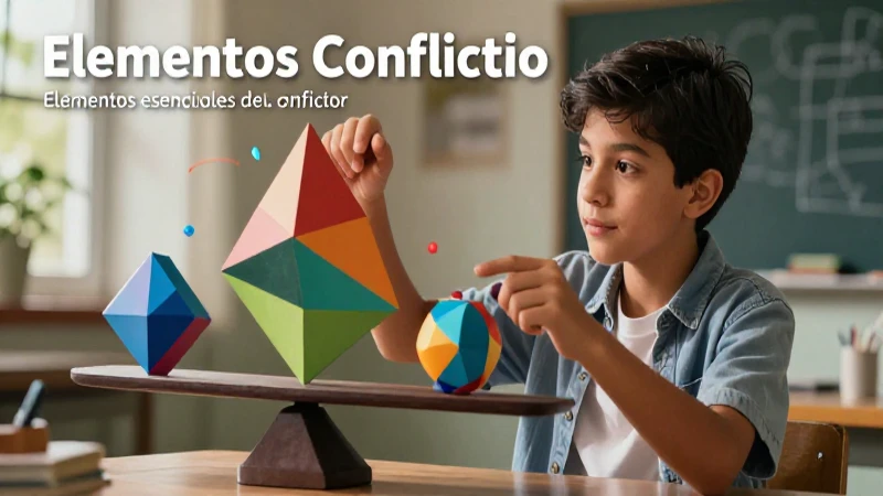 Elementos esenciales del conflicto: claves para entender y solucionar 3 Estudiante resuelve conflicto mediante la geometría