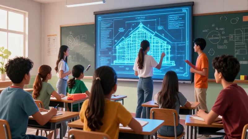 Estudiantes mexicanos aprendiendo en un aula vibrante