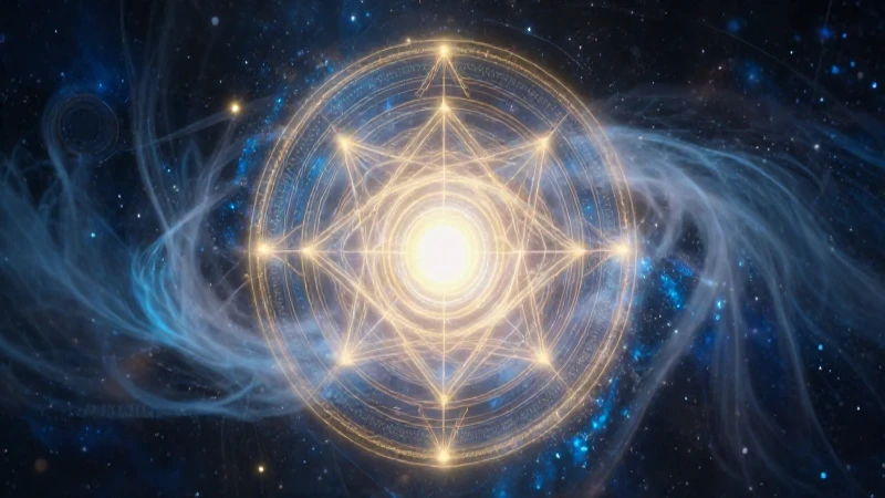 Ilustración detallada del éter celestial