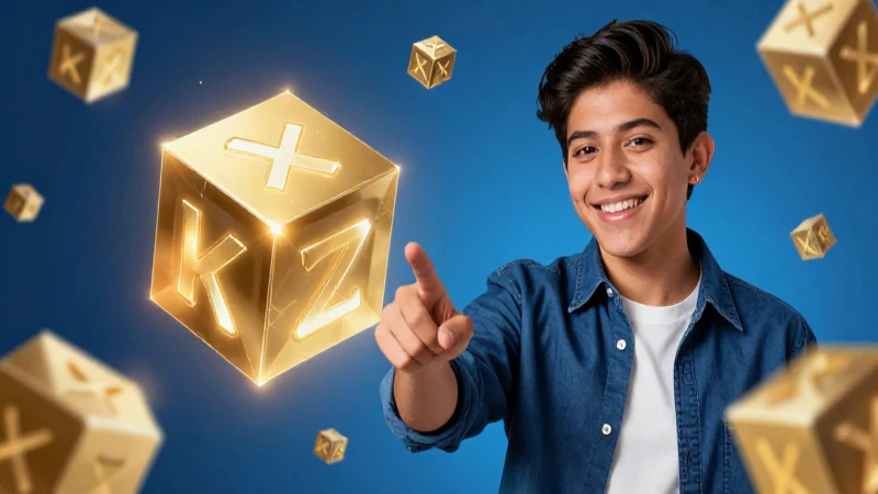 Estudiante mexicano dinámico con cubos educativos