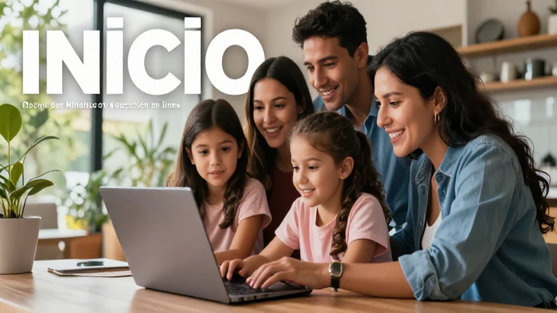 Inicio: Aprendo en casa con Mineduc y educación en línea 7 Familia mexicana aprende en casa usando tecnología moderna