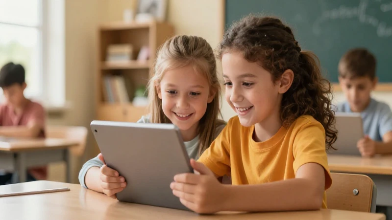 Inicio: Aprendo en casa con Mineduc y educación en línea 9 Estudiante alegre con tablet en entorno moderno